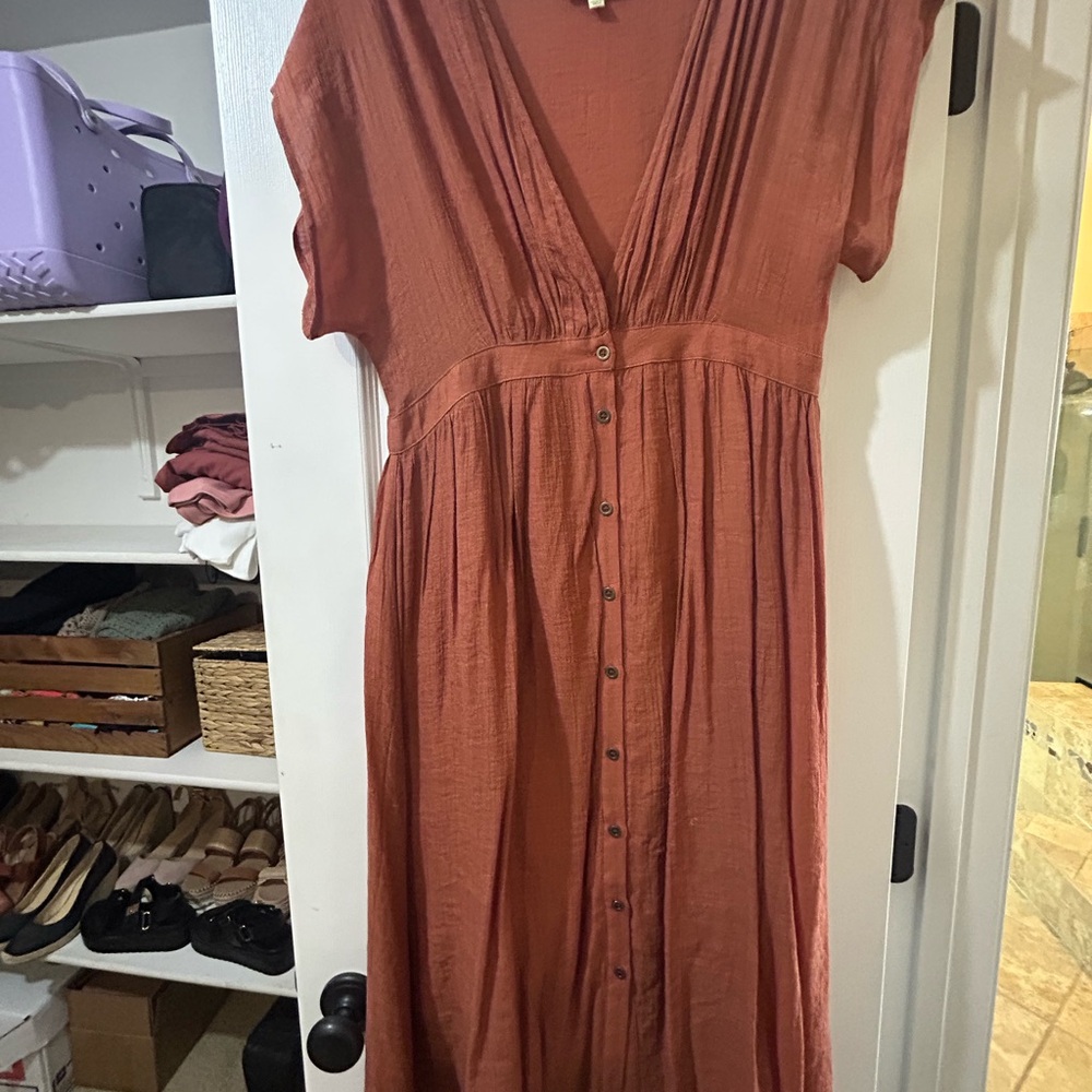 Kori Terracotta Maxi Dress